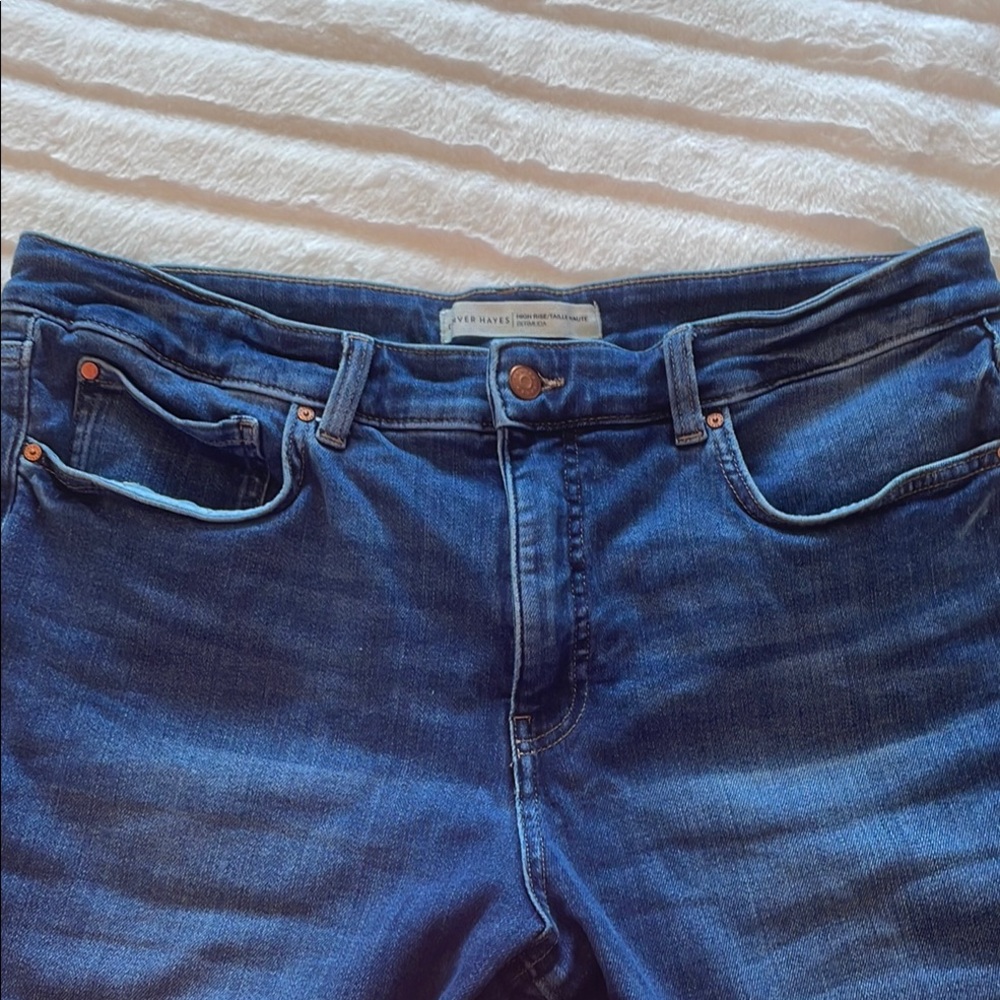 🇨🇦 Denver Hayes Women’s Blue Denim Bermuda Jean Shorts, size 18 - Picture 9 of 14